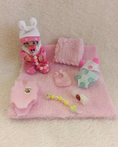 Ooak miniatur baby 5cm - miniatur,