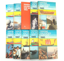 10x Marine Kalender der DDR