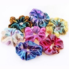 Scrunchies Haargummi Scrunchie Zopfgummi Scrunchie Damen Kinder Bunt Glitzer