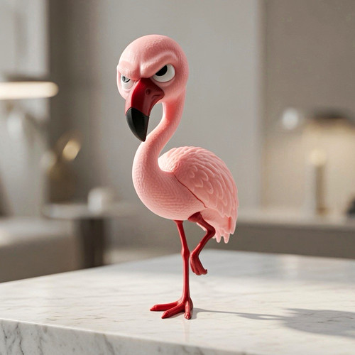 Grumpy flamingo der - grumpy, –