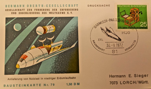 Raumfahrt hermann oberth - raumfahrt,,