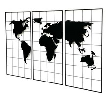 Wanddekoration Weltkarte