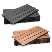 30x30/30x60cm Terrassenfliesen Quadratisch Holzfliesen Kunststoff Garten 1-10㎡