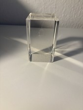 3D Laser geätzte Kristall Buddha Statue - wie neu