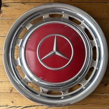 Mercedes Radkappe ROT 14“ mit 4 rostigen Klammern W110 W114 W115 W116 W123 W126
