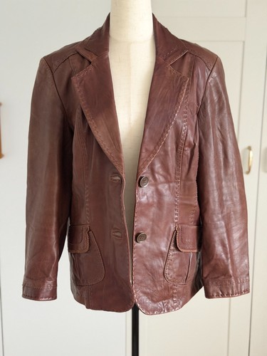 Vintage leder jacke 40 - gr., l