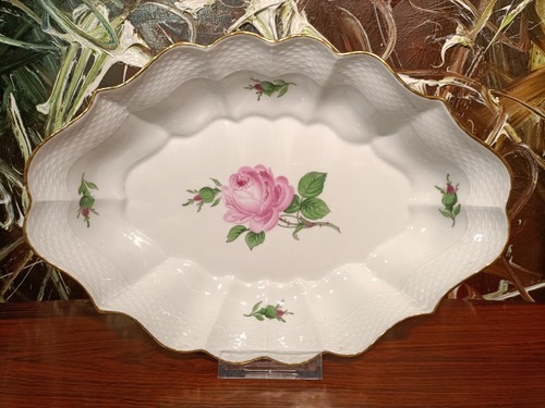 Meissen rote rose edle ovale - meissen, rose,