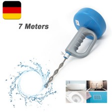 Rohrreinigungsgerät Hand Bohrbetrieben 7 m Spirale Abflussreiniger Rohr Reiniger