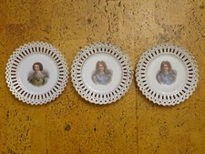 Zierteller Jugendstil, Frankreich, 1 Teller von 3