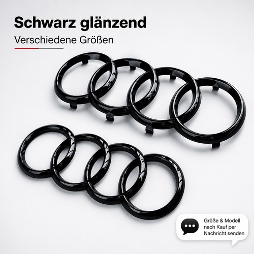Audi emblem ringe schwarz - ringe,