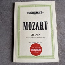 Klavierauszug Mozart Lieder