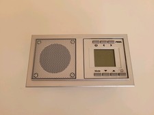 Peha UP-Radio Uhr Weckfunktion Unterputz Radio silber matt beleuchtetes Display