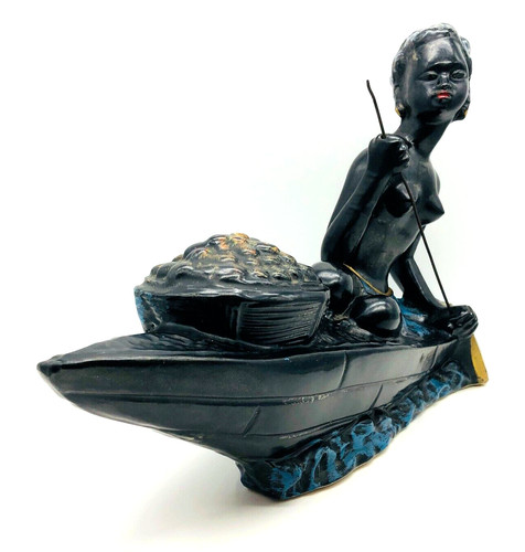 Afrikanische frau kanu - frau,