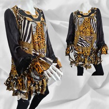 Volant Spitzen Tunika Damen