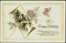 Künstlerkarte 1914 JOHN WINSCH ART Birthday Präge Ak No.449