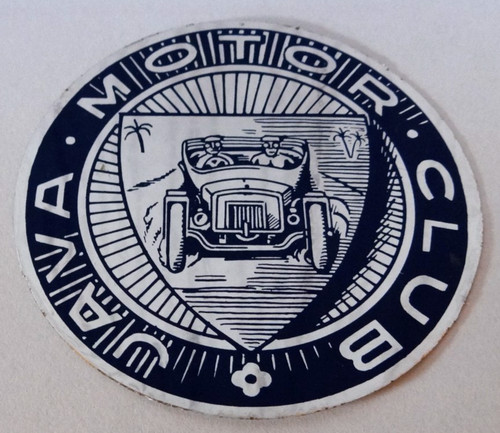 Aufkleber plakette java motor - java,