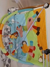 Fehn Krabbeldecke 3-D-ACTIVITY mit Spielbogen Giraffe und Elefant