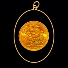 9 kt Gold Hologramm Anhänger