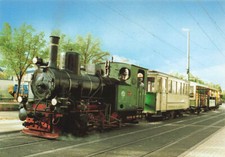 alte AK Dampf-Straßenbahnzug