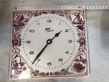 1970er Schatz Elexacta Küchenuhr Wanduhr weiß/rot sehr gut erhalten Germany