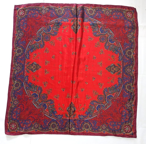 Vintage seidentuch silk - seidentuch.,