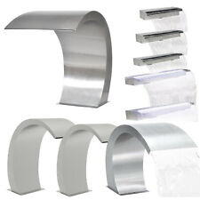 Edelstahl Schwalldusche LED Schwallbrause Wasserfall Wasserspiel Pool-Fontäne DE