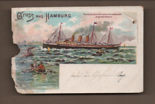 AK DR - HAMBURG - Amerika. Schnelldampfer "Auguste Viktoria"  ~ 1901 n. Dresden