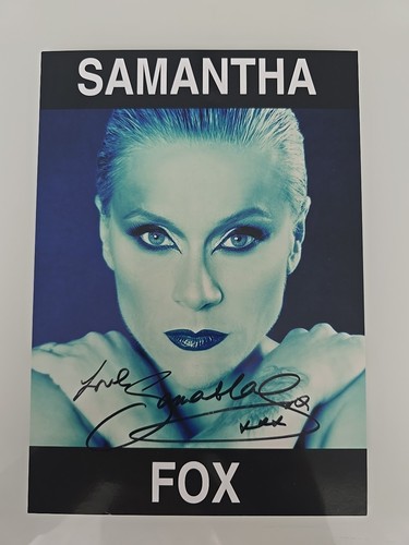 Samantha fox autogramm - fox,