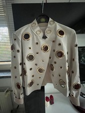 Stylische Jacke goldfarbene