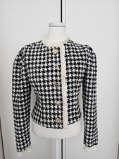 Glitzer Tweed Bouclé Jacke