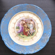 Victoria Carls Bad Austria  Prunkteller 22 cm Motiv Angelica Kaufmann um 1890