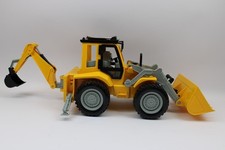 Spielzeug Bagger Schaufelbagger Driven Gelb Grau Kinder Baustellenfahrzeug