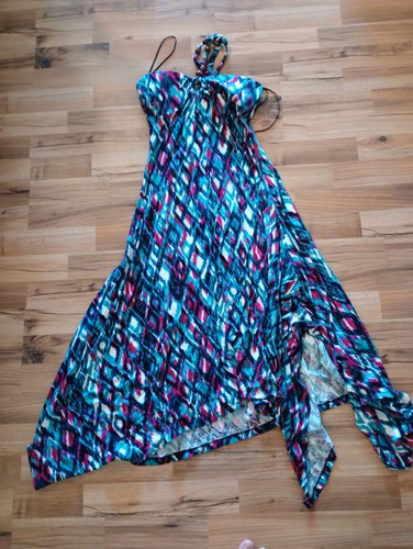 Neckholderkleid bunt - neckholderkleid,