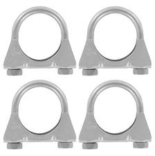4er Set U Bügel Rohrschellen Auspuff Montageschelle M8 26mm-130mm Stahl verzinkt