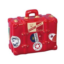 Spardose Reisekoffer Rot 14,5