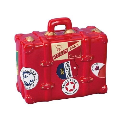 Spardose reisekoffer rot 5 - spardose,