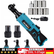 3/8 Akku Schlagschrauber Drehschlagschrauber Ratschen Kfz Reifenwechsel 2x Akkus