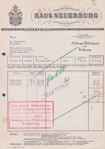 Rechnung haus neuerburg - rechnung,