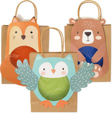 3 Laternen Basteln Henkeltüten Transparentpapier Stanzteilen Fuchs Eule Bär