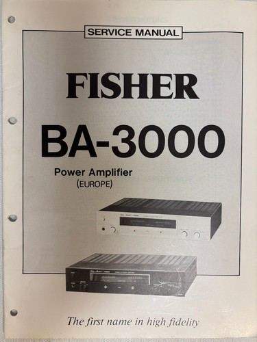 Fisher service manual - fisher,