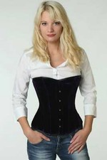 Corsage Korsett Samt Violett