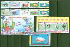 Philippinen 1993 - Fische Kampffisch Goldfisch Skalare Nr. 2310-19 + Block 64-66