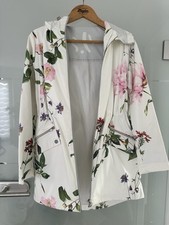 S. Oliver Parka Mantel Regenjacke Gr. 32 34 XS Coat Blumen