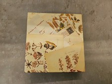 Fotoalbum Ringheftung für 140 Fotos 10x15 beige Pflanzen Motiven Einsteckalbum