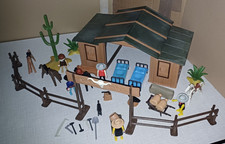 PLAYMOBIL  - Silver Ranch - 3768 - aus 1987 - sehr gepflegt mit extra Teilen