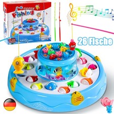 Magnet Angelspiel Set Wasserspiel Fische Angeln Lernspiel für Kinder ab 3 Jahre