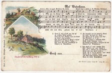 Liedpostkarte,   Lied Mei' Vaterhaus, Erzgebirge Keilberg