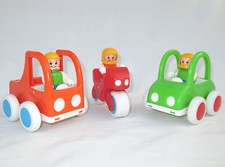 Lena Kleinkindspielzeug 3tlg. Auto Laster Motorrad Spielzeug Lernspielzeug  