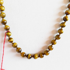 Tigerauge Kette , 8 mm.   L. =