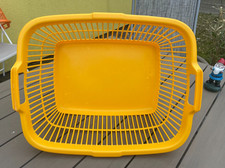 DDR Pneumant Wäschekorb gelb